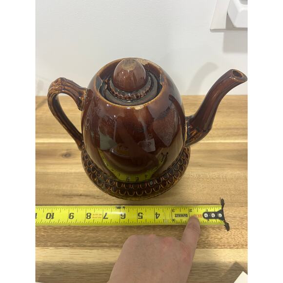 Vintage Brown Ceramic Tea Pot, No Maker Mark, Maybe Bennington?? - Picture 13 of 14